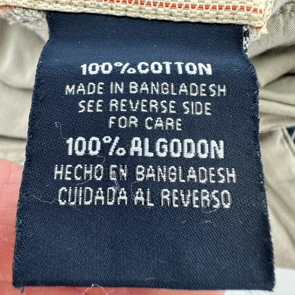 Olde School Brand Mens Reversible Plaid Khaki Chino Shorts 150564 Multi-Color
